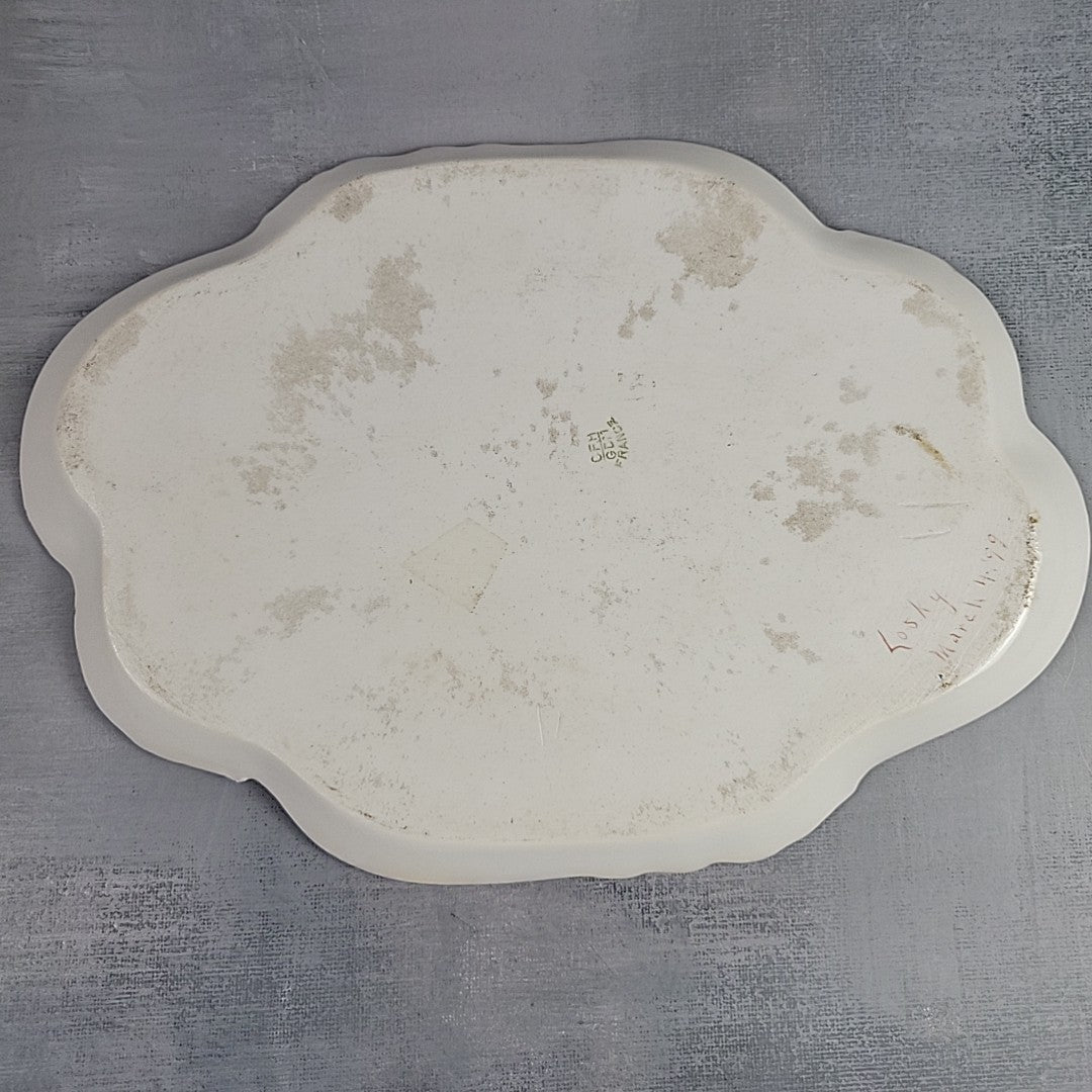 Antique Limoges CFH/GDM Hand-Painted Violets Vanity Tray France c.1890 Signed11