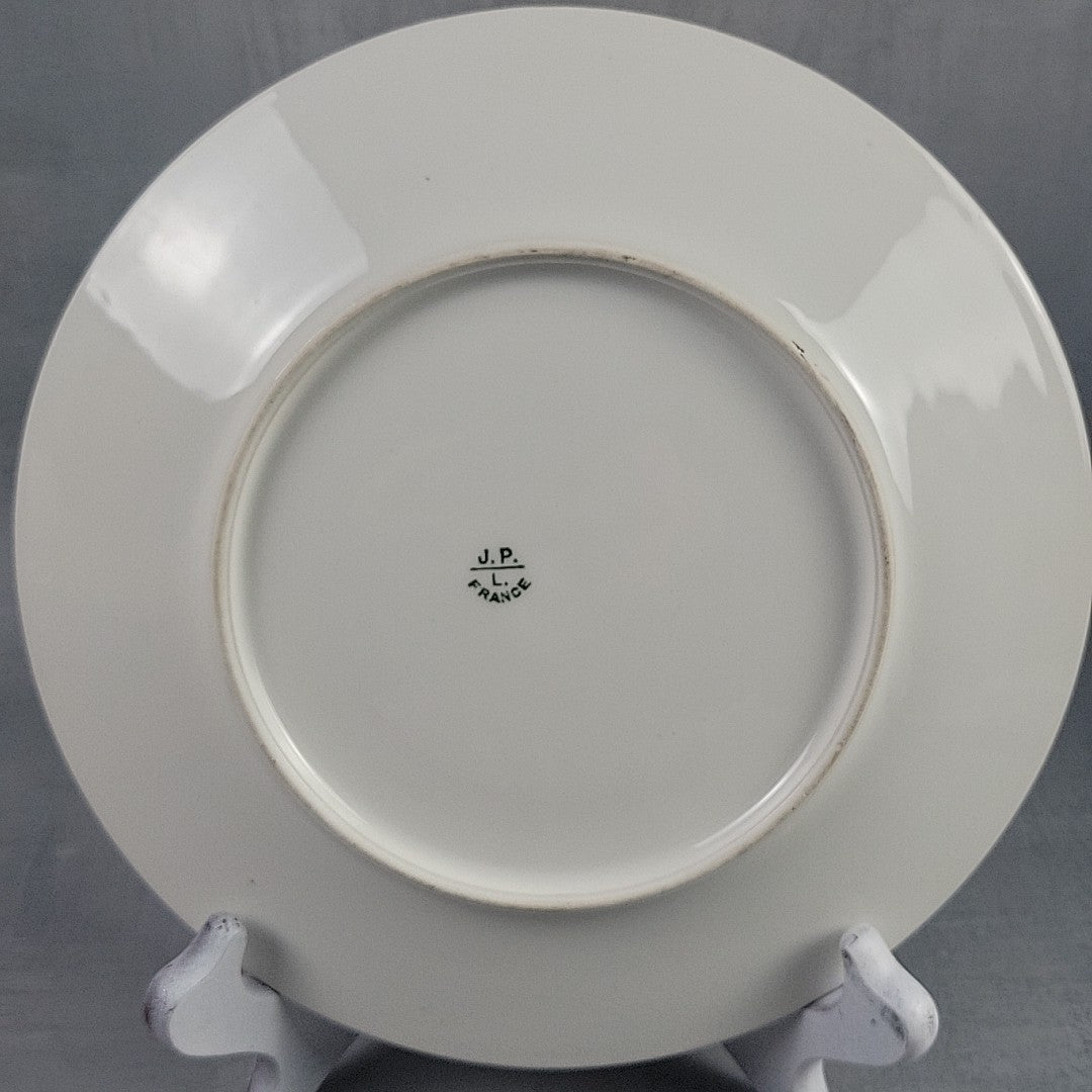 Antique JPL Limoges Hand Painted 8.5" Grapes Plate Signed A.G. Kroes Gold Trim13