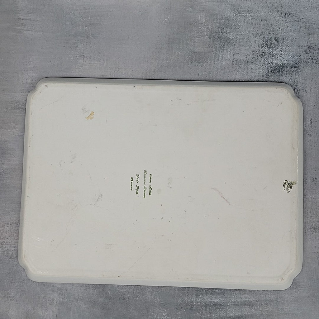 Limoges France Porcelain Vanity Tray White with Gold Gilt Floral Scroll17