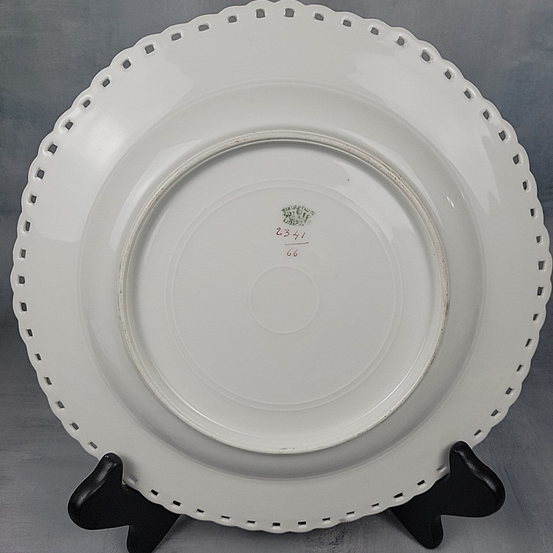 Pairpoint  Limoges Reticulated Gold Floral Gilt Plate c.190014