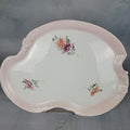 Antique Limoges France Kidney Pairpoint Vanity Tray Blush Pink Floral 12”0