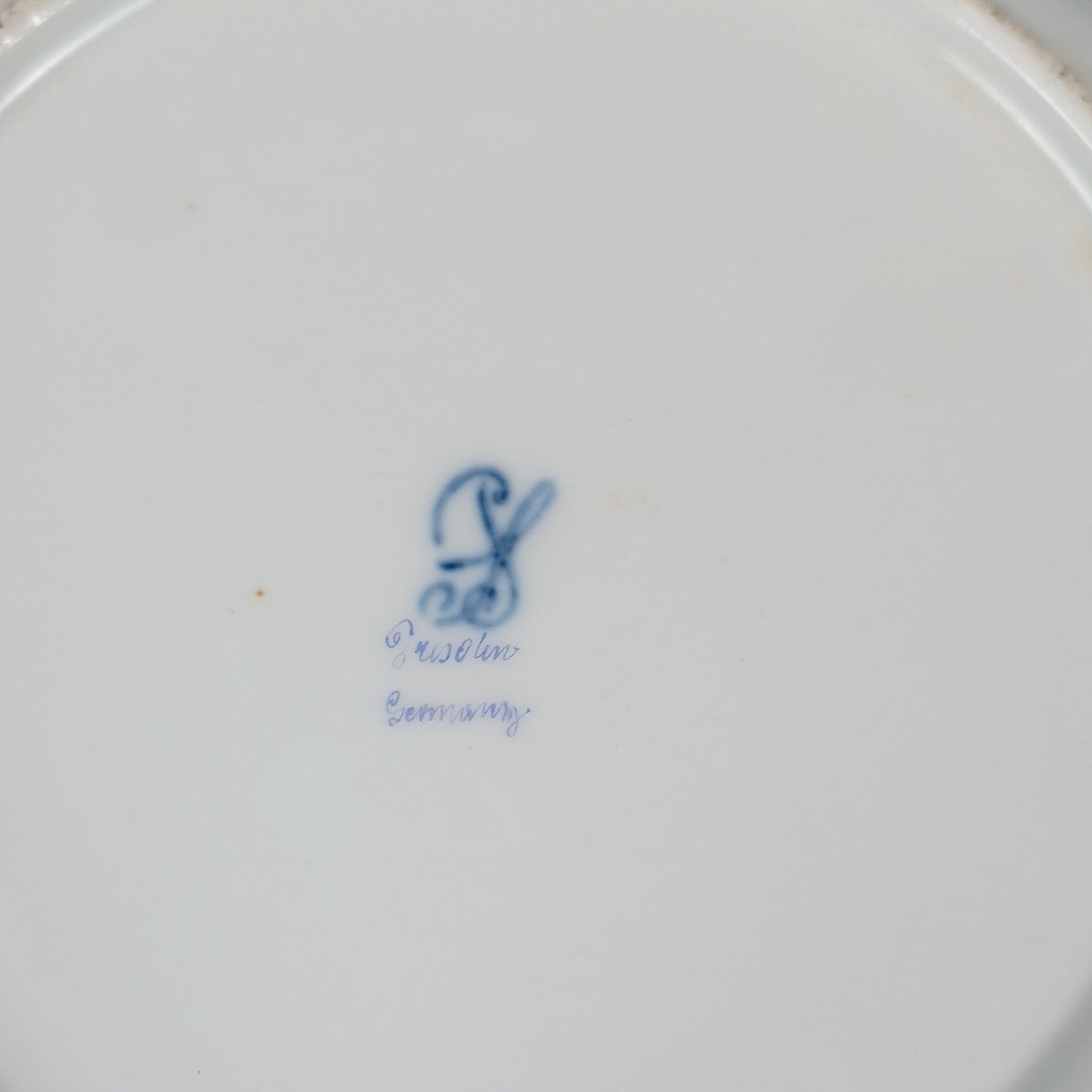 Antique Dresden Germany 10.5” Hand Painted Floral Cabinet Plate Gold Gilt15