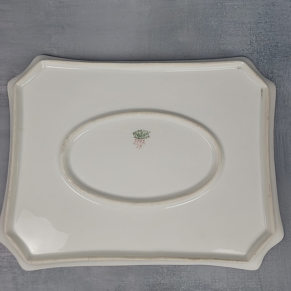 Pairpoint Limoges Vanity Tray Pink Pastel Pansies Gold Trim c.190518