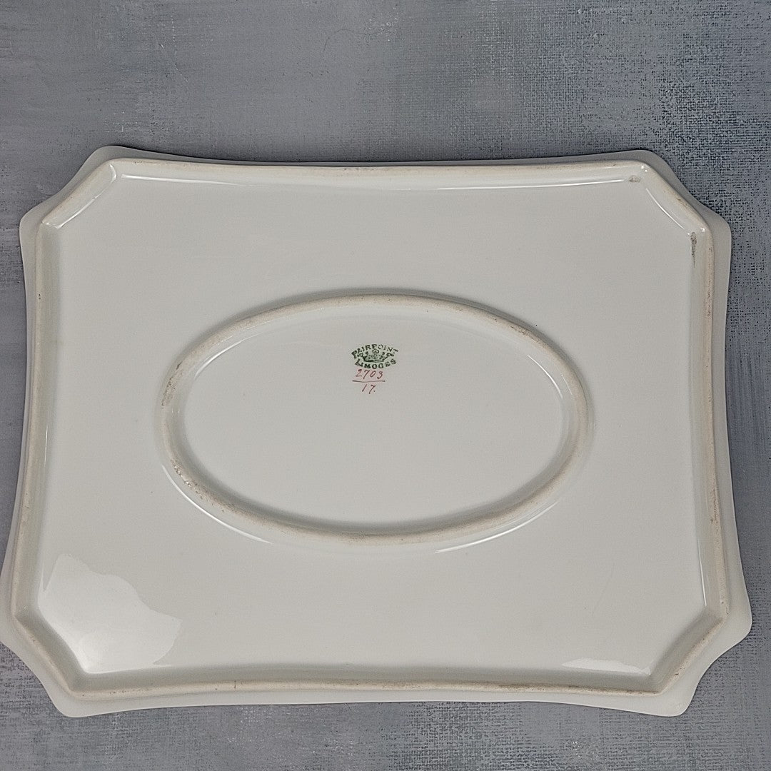 Pairpoint Limoges Vanity Tray Pink Pastel Pansies Gold Trim c.190518