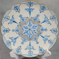Antique Limoges Elite Hand Painted Blue Gold Art Star Snowflake Plate Signed0