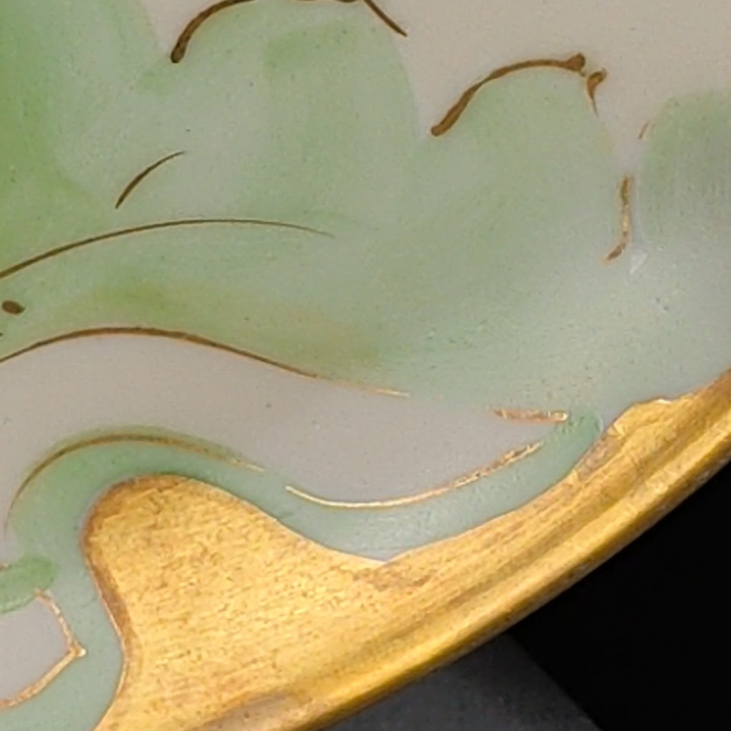 Antique Limoges Coronet France Hand Painted Pink Poppy Plate Signed Lamour 5