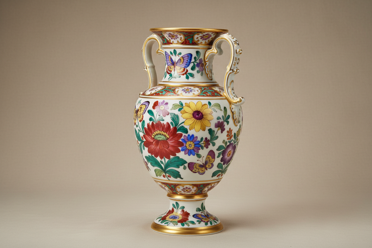 Colorful meissen antique